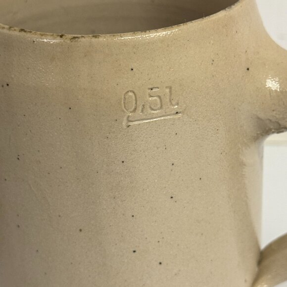 Vintage HB Hofbrauhaus Beer Stein Mug Blue Logo .5 L Stoneware W. Germany -1202 - Picture 6 of 10